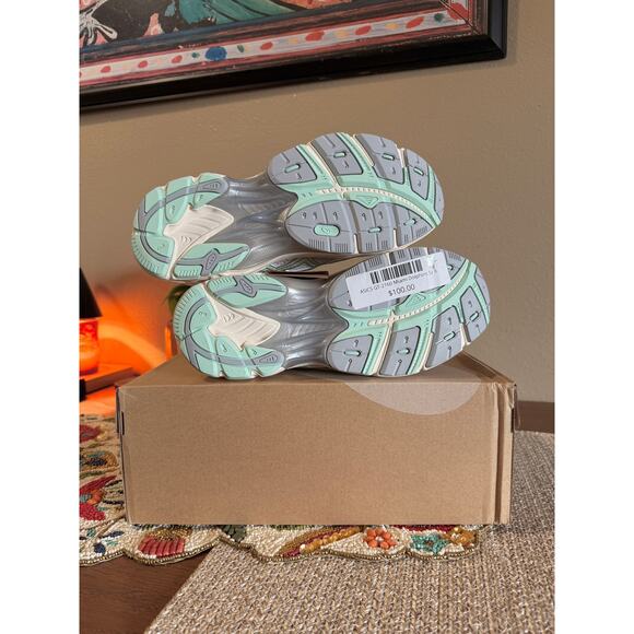 Asics GT-2160 Miami Dolphins White Metallic Silver Aqua Blue Orange 1203A275 108 - Picture 6 of 9